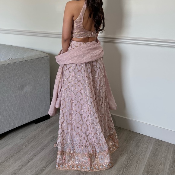 Pink sharara suit - size xs - Picture 2 of 3